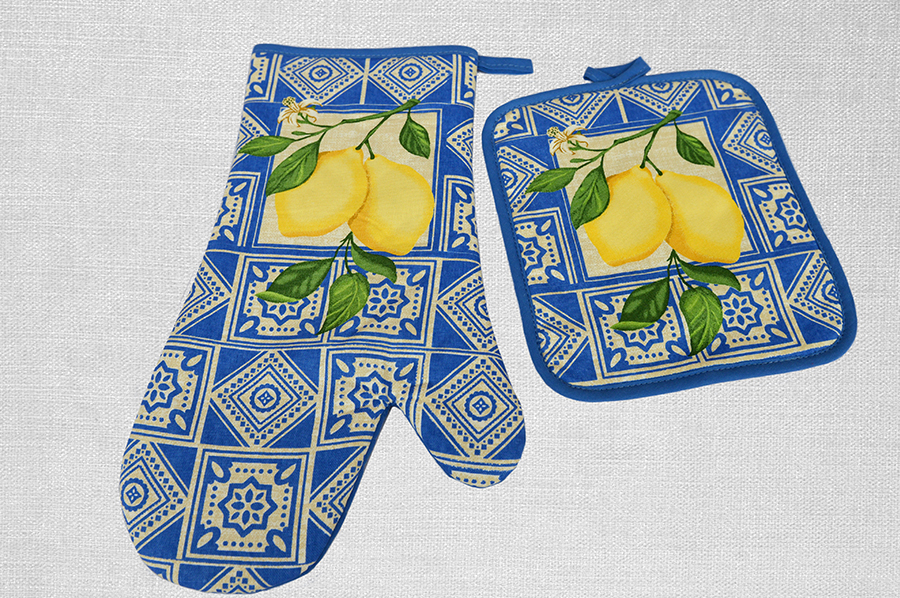 Printed Oven Mitt & Pot Holder